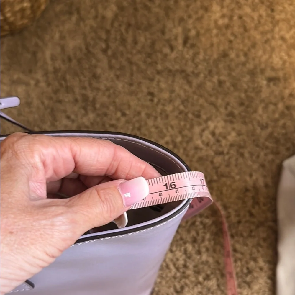 kate spade Lilac Leather Tote with Gold Logo